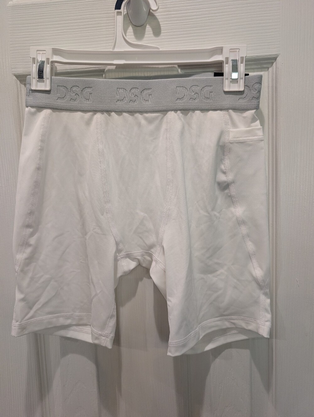 DSG White Men's 7" Compression Short